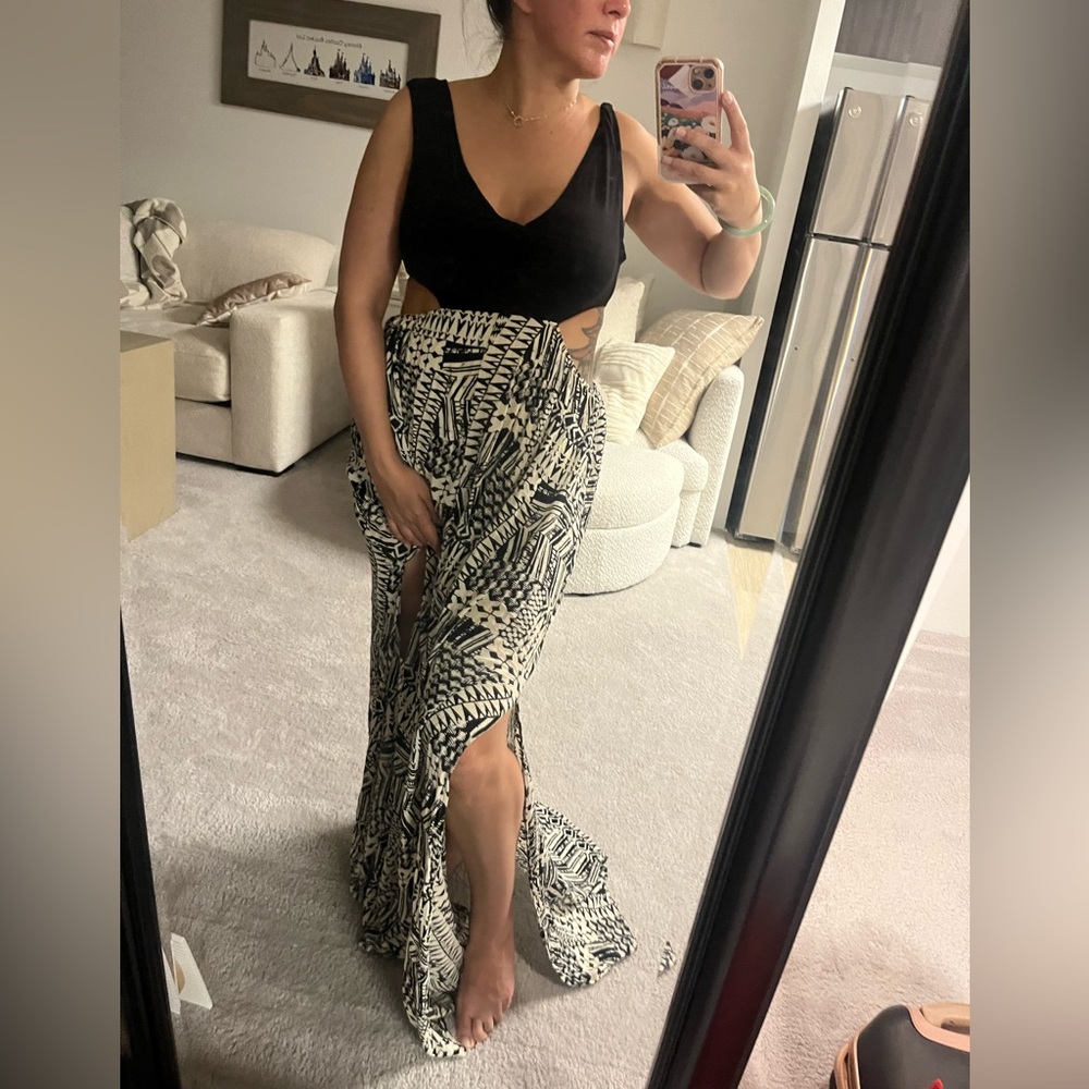 L*Space Black and Cream Maxi